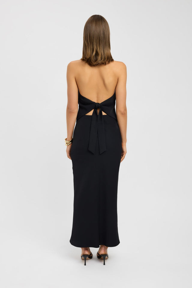 back Maria Halter Tie Top Kookai Fitted Highneck Sleeveless Womens-Blouse 