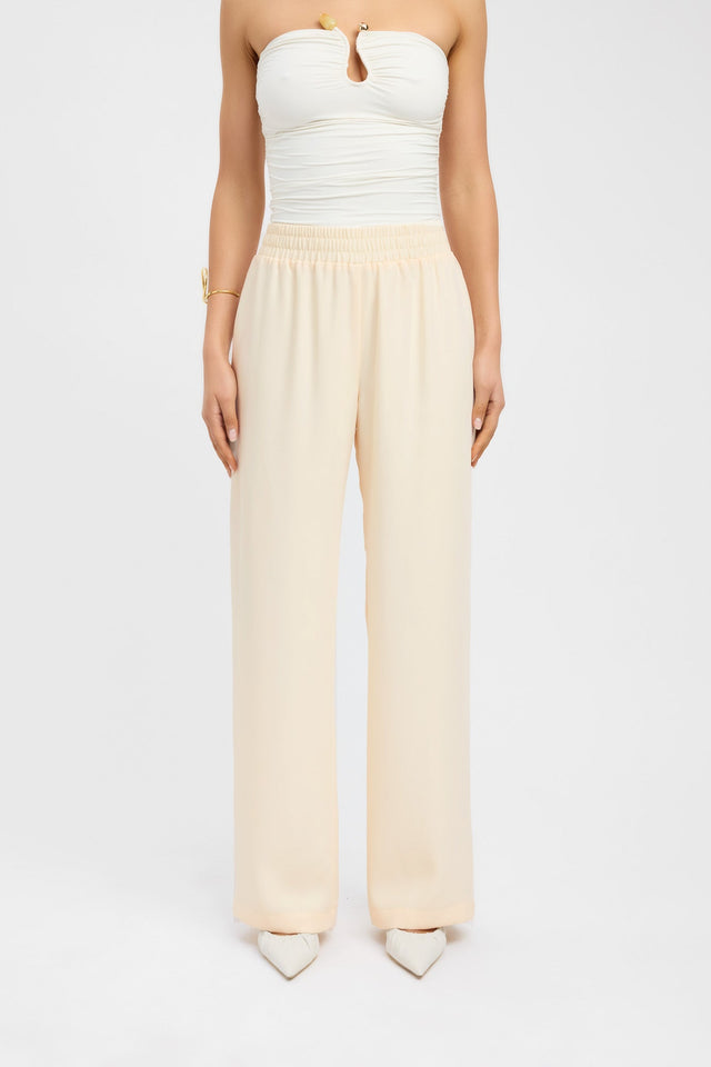 front Maria Wide Leg Pant Kookai Wide-leg High-rise white womens-regular-pants 