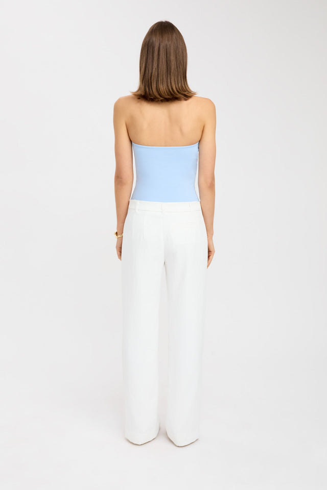 back Vita Strapless Top Kookai Fitted Straight Sleeveless Womens-Blouse 