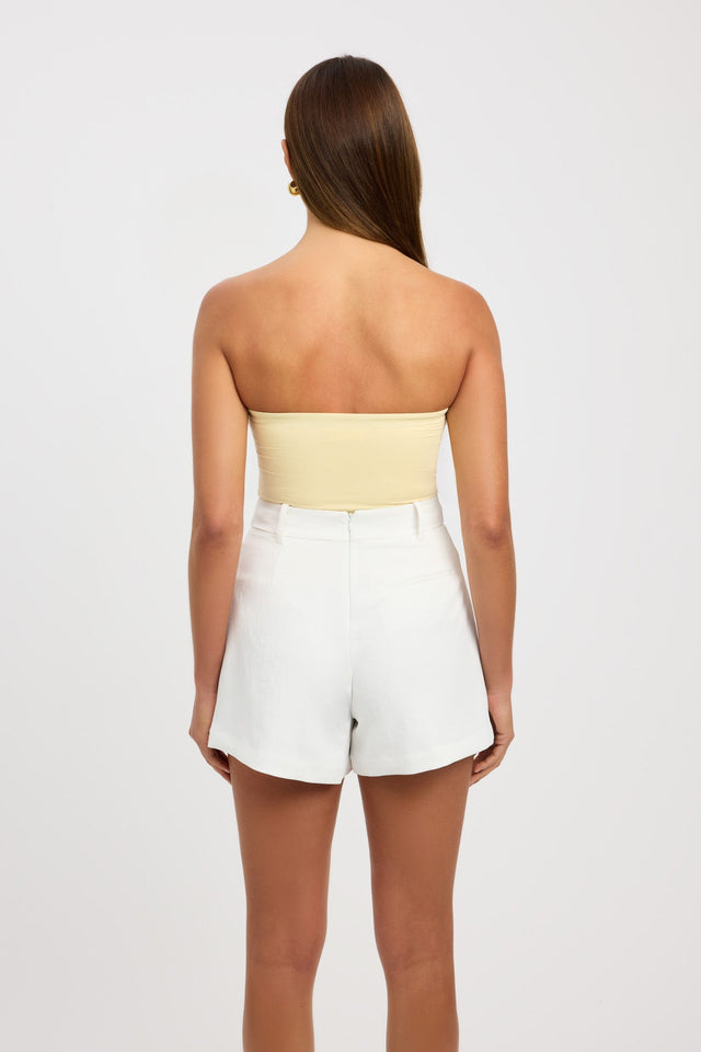 back Vita Strapless Top Kookai Fitted Straight Sleeveless Womens-Blouse 