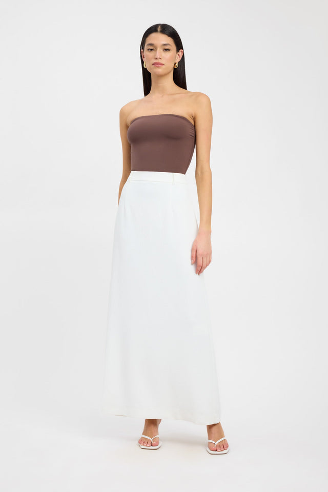 side Vita Strapless Top Kookai Fitted Straight Sleeveless Womens-Blouse 