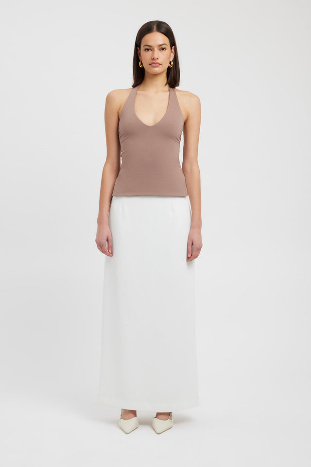 product Stella Halter Top Kookai Fitted Squareneck Sleeveless Womens-Blouse 