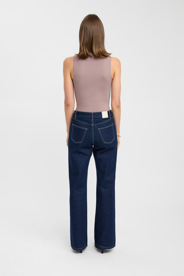 back Luca Top Kookai Fitted Roundneck Sleeveless Womens-Blouse 
