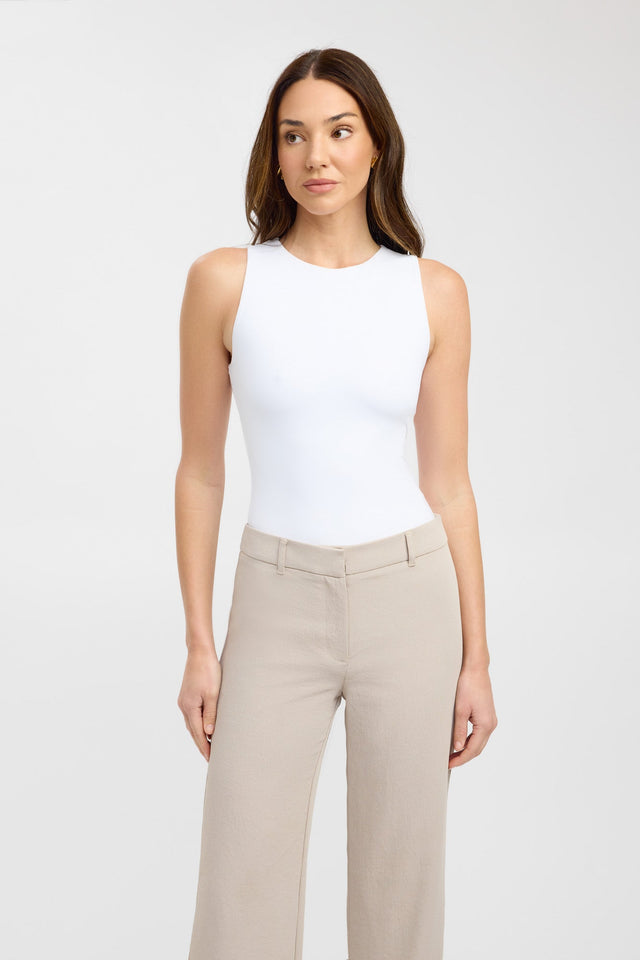 front Luca Top Kookai Fitted Round womens-singlets 