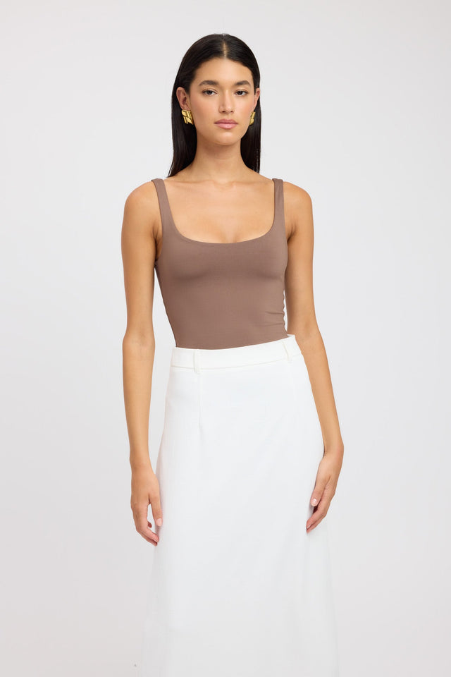 product Venice Tank Kookai Relaxed Thick strap white womens-singlets 