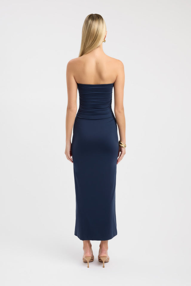 back Tayla Trim Maxi Dress Kookai Bodycon Maxi Fitted Sweetheart black womens-dresses 