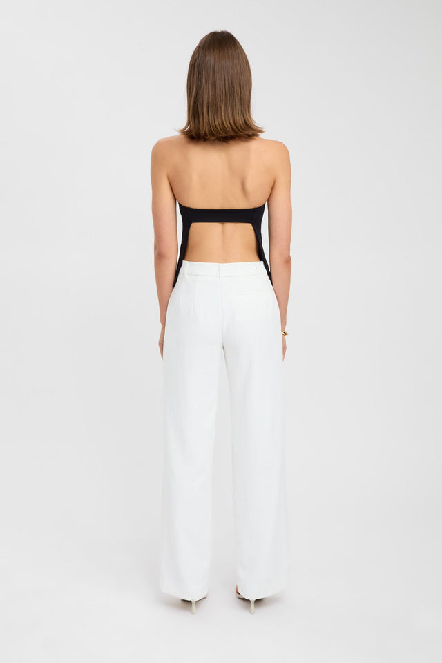 back Kaye Top Kookai Fitted Highneck Sleeveless Womens-Blouse 