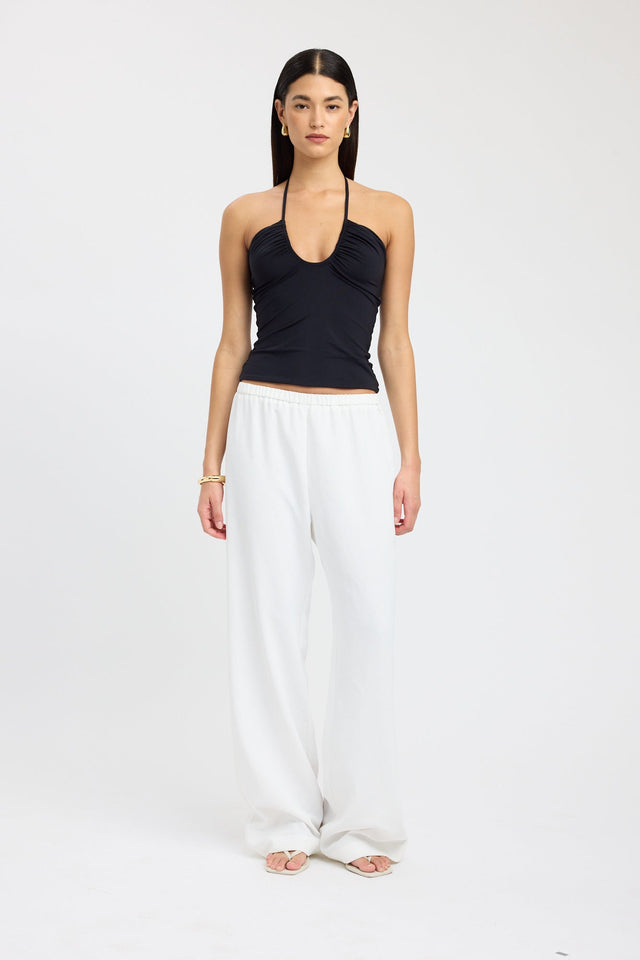 side Marissa Top Kookai Fitted Scoopneck Sleeveless Womens-Blouse 