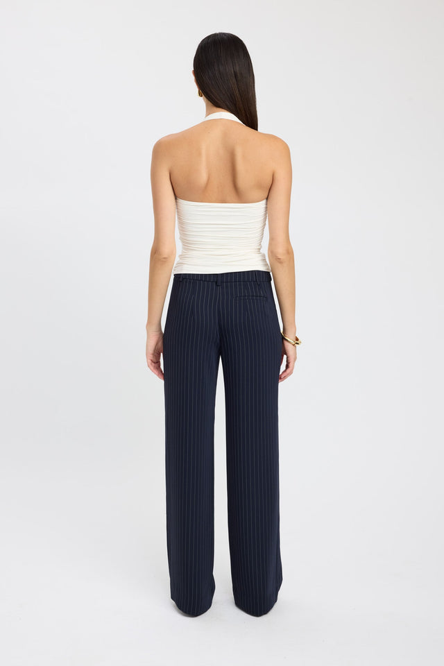 back Hailey Halter Top Kookai Fitted Squareneck Sleeveless Womens-Blouse 