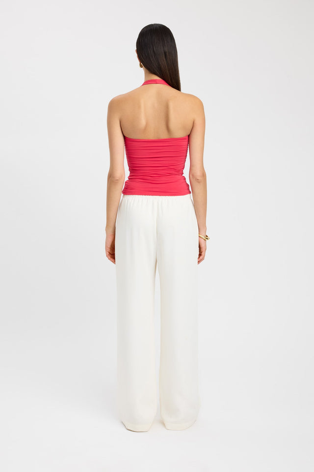 back Hailey Halter Top Kookai Fitted Thick strap Square womens-singlets 