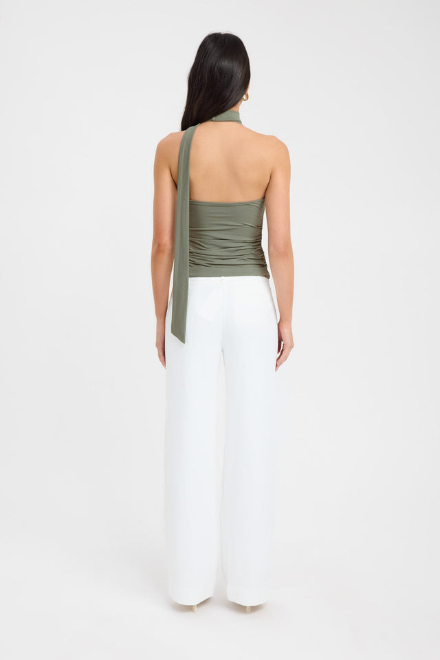 back Demi Top Kookai Fitted Scoopneck Sleeveless Womens-Blouse 