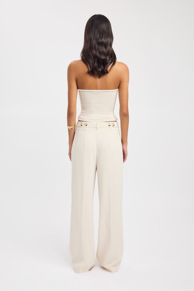 back Opal Adjustable Pant Kookai Wide-leg High-rise brown womens-regular-pants 
