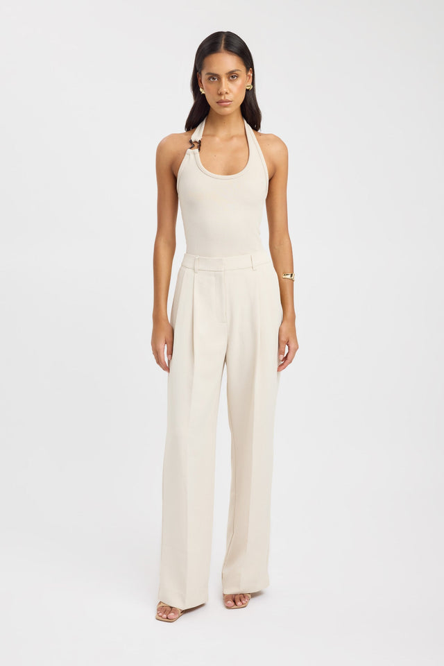 front Opal Adjustable Pant Kookai Wide-leg High-rise brown womens-regular-pants 