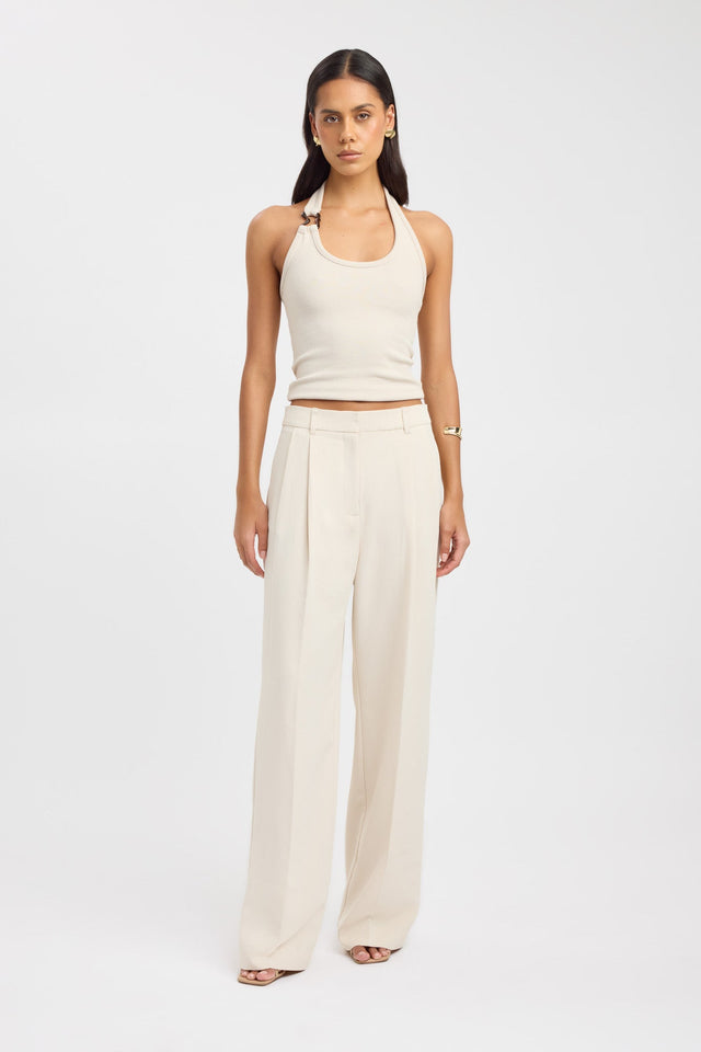 side Opal Adjustable Pant Kookai Wide-leg High-rise brown womens-regular-pants 