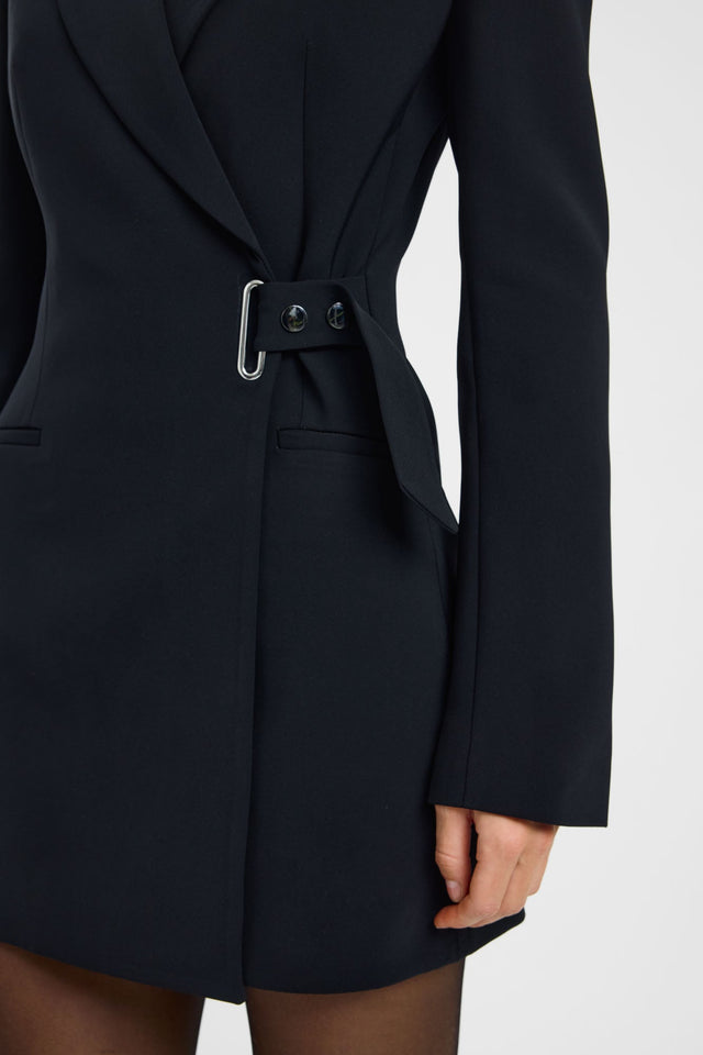 side Alto Blazer Dress Kookai Straight Mini Relaxed V-neck womens-dresses 
