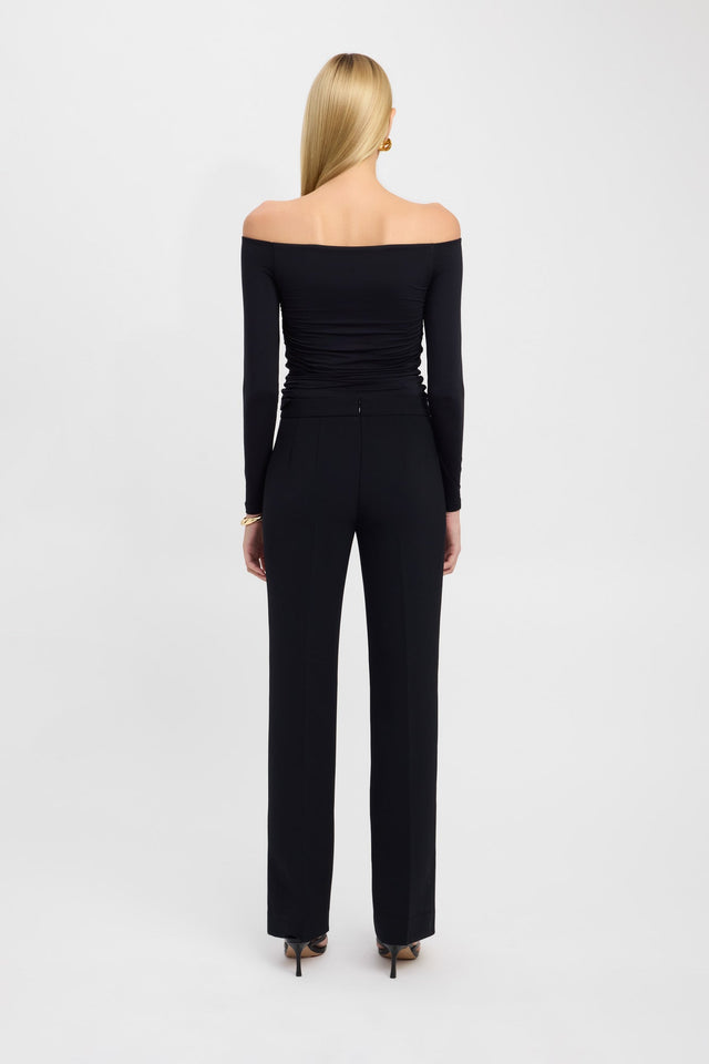 back Alto Slim Pant Kookai Regular High-rise brown womens-regular-pants 