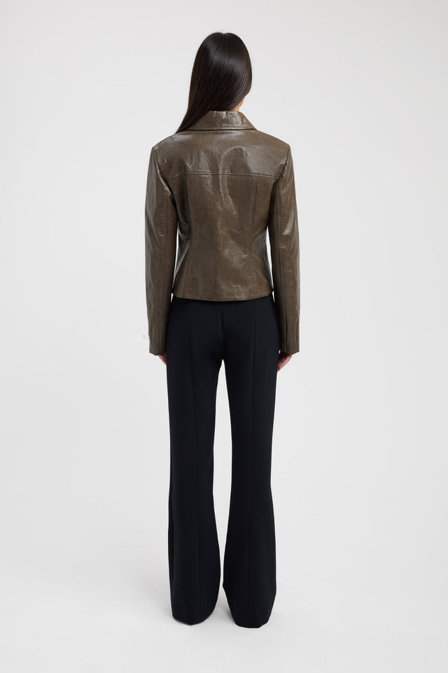 back Andes Jacket Kookai Long sleeve Regular Regular brown womens-coats-and-jackets 