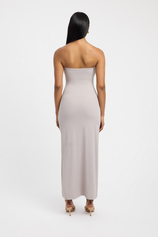 front Aria Maxi Dress Kookai Straight Maxi Fitted Squareneck white womens-dresses 
