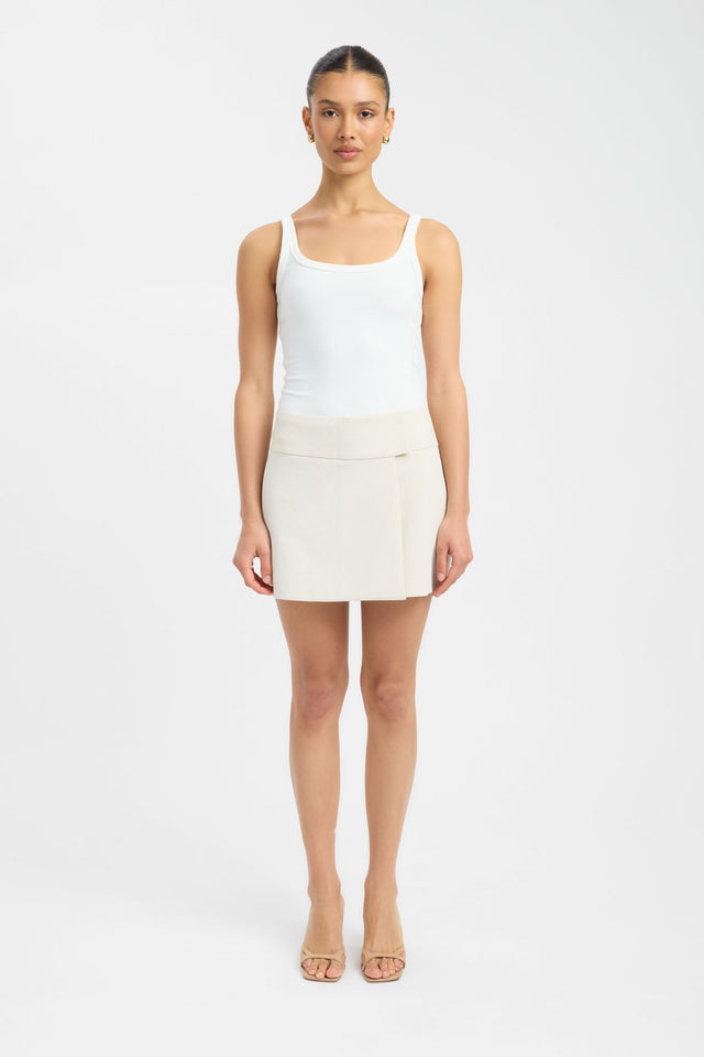front Ariel Tab Mini Skirt Kookai Straight Mini womens-skirts 