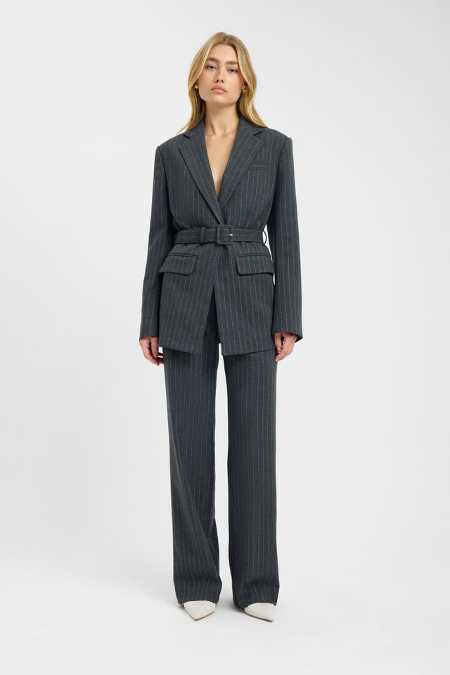 side Bergen Square Blazer Kookai Long sleeve Blazer Full length womens-coats-and-jackets 