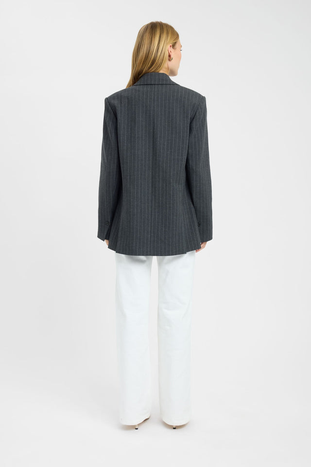 back Bergen Square Blazer Kookai Long sleeve Blazer Full length womens-coats-and-jackets 