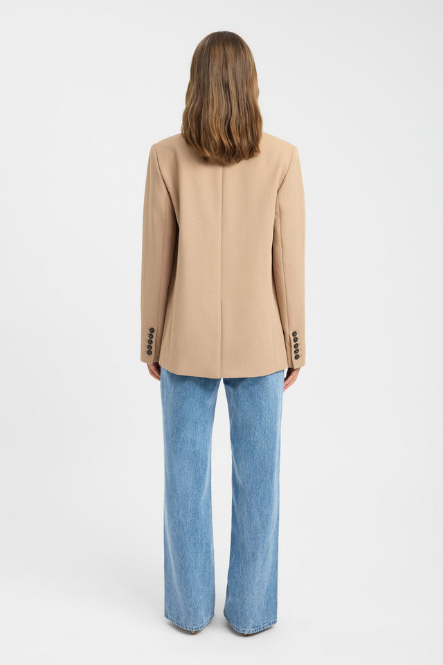 back Ariel Button Blazer Kookai Long sleeve Blazer Full length womens-coats-and-jackets 