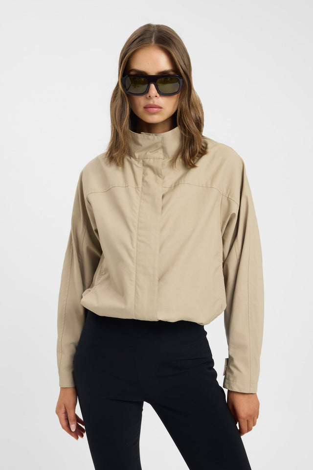 front Spencer Spray Jacket Kookai Long sleeve Regular Short womens-coats-and-jackets 
