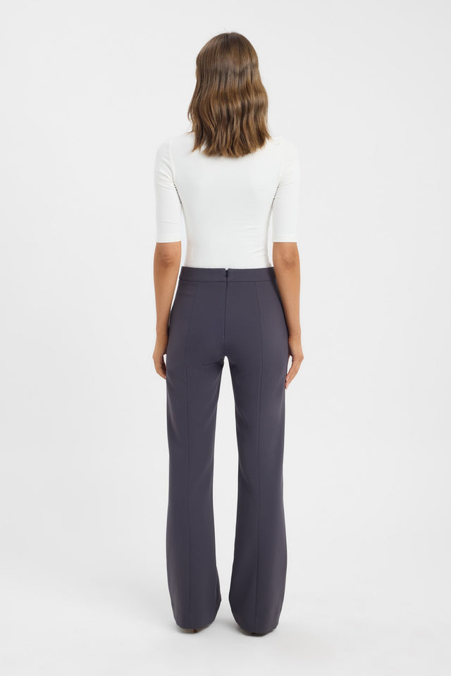back Alto Long Flare Pants Kookai Regular High-rise womens-regular-pants 