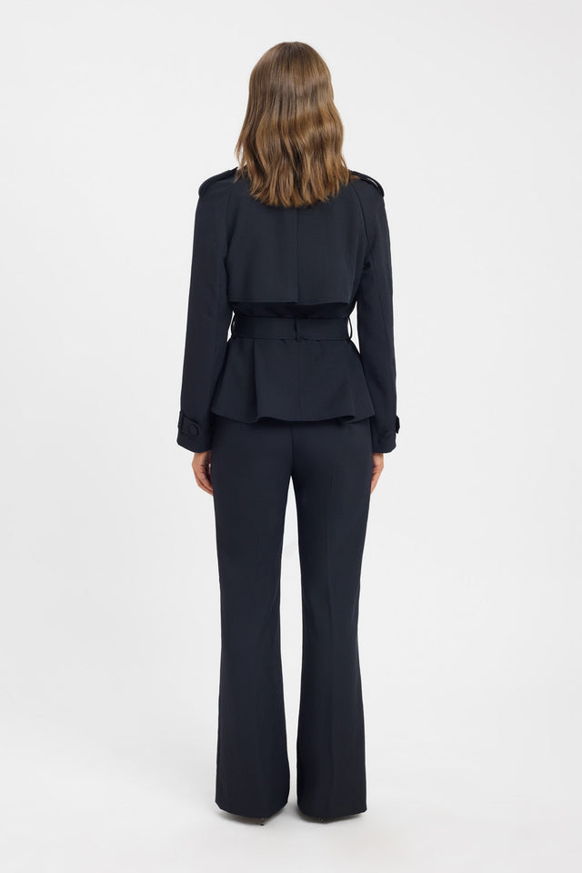 back Ariel Cropped Jacket Kookai Long sleeve Trench-coat Short womens-coats-and-jackets 