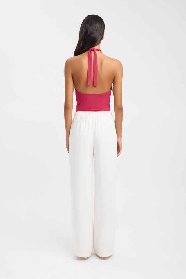 back Havana Top Kookai Fitted Asymmetry Sleeveless Womens-Blouse 