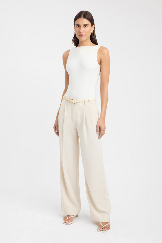 Niela Bodysuit Kookai Fitted Squareneck Sleeveless Womens-Blouse 