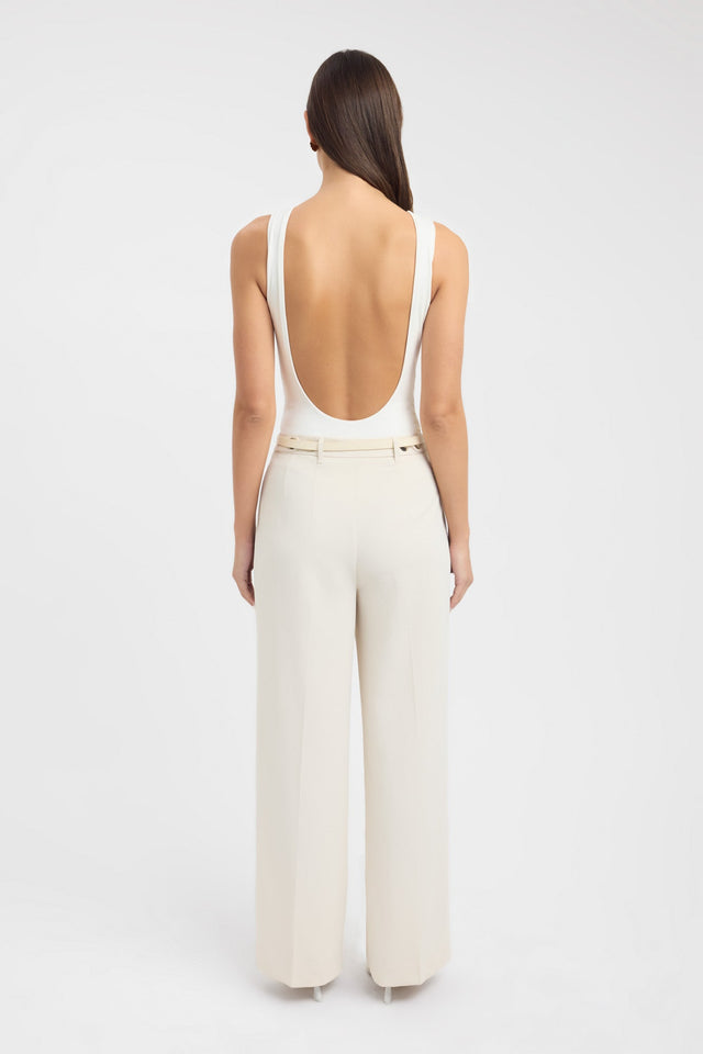 Niela Bodysuit Kookai Fitted Squareneck Sleeveless Womens-Blouse 