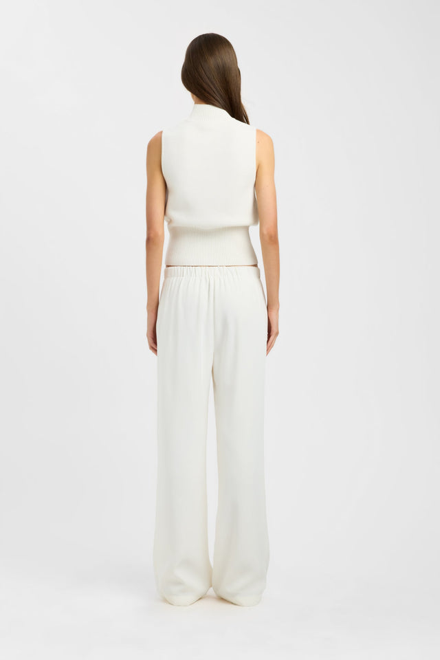 back Dalton Tank Kookai Fitted Highneck Sleeveless Womens-Blouse 