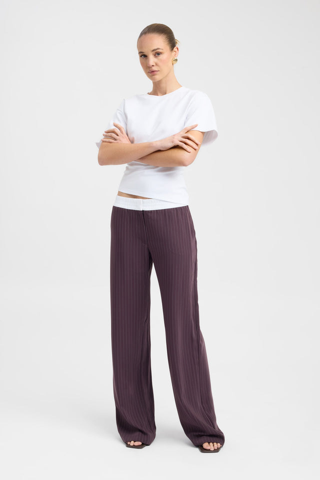 front Oslo Elastic Waist Pant Kookai Wide-leg Mid-rise womens-regular-pants 