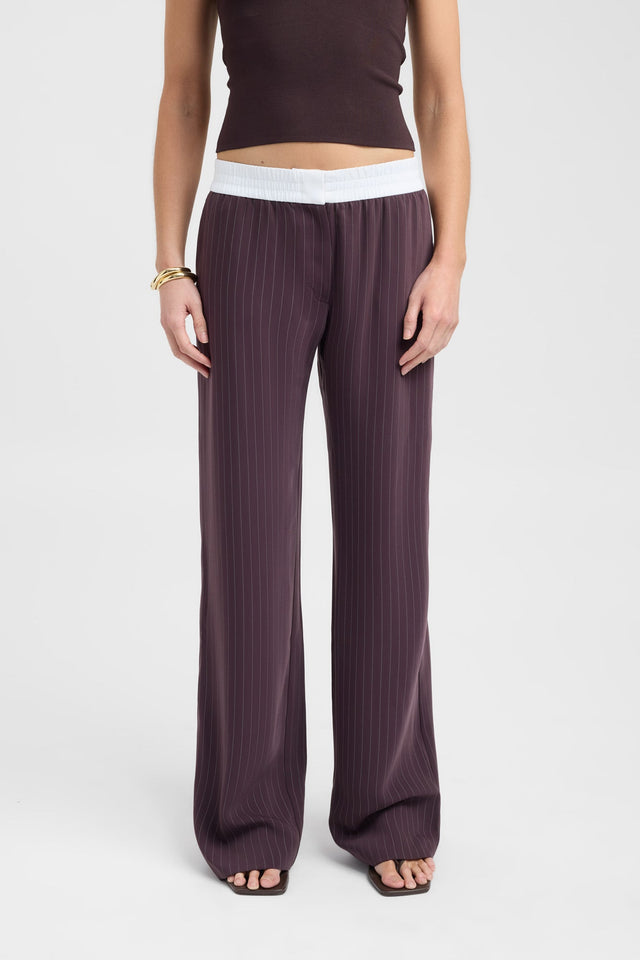 back Oslo Elastic Waist Pant Kookai Wide-leg Mid-rise womens-regular-pants 