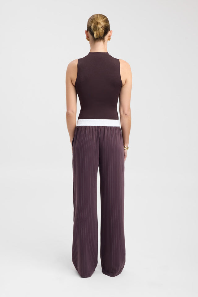 back Oslo Elastic Waist Pant Kookai Wide-leg Mid-rise womens-regular-pants 