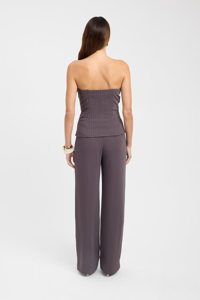 back Oslo Tuck Top Kookai Fitted Sweetheart Sleeveless Womens-Blouse 