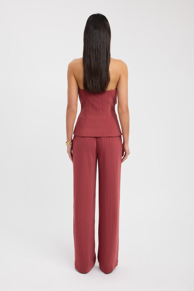 back Oslo Tuck Top Kookai Fitted Asymmetry Sleeveless Womens-Blouse 