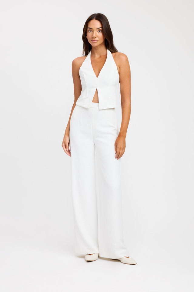 product Oyster Backless Vest Kookai Fitted Squareneck Sleeveless Womens-Blouse 