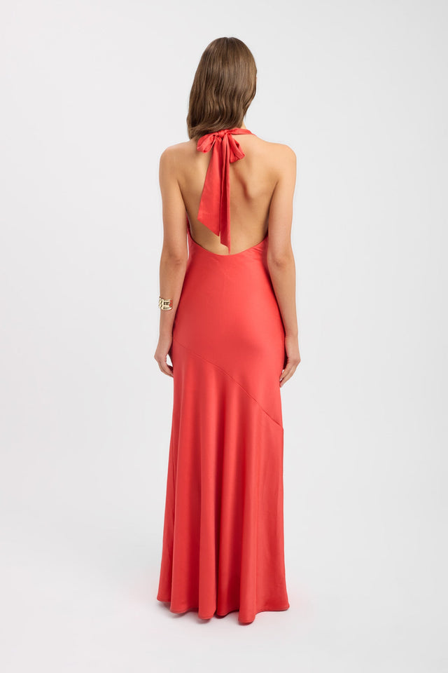 back Palermo Cowl Maxi Dress Kookai Fit-and-flare Maxi Fitted Cowlneck womens-dresses 