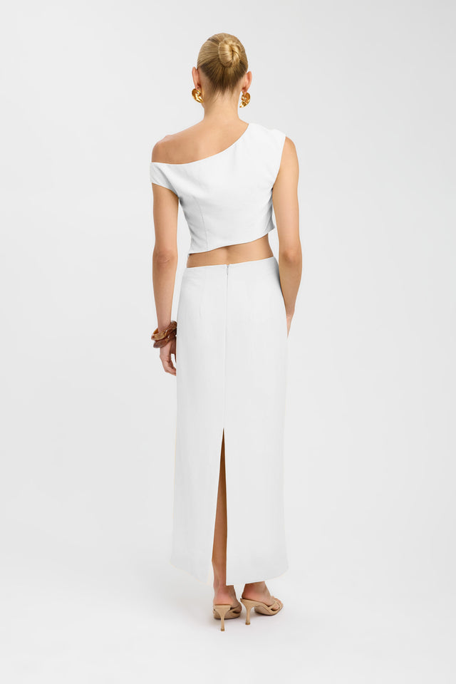 back Opal Maxi Skirt Kookai Straight Maxi brown womens-skirts 