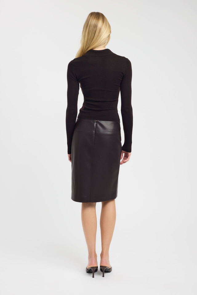 Discover the Heavy Phoenix Midi Skirt in womens-skirts with straight hem and black colour back