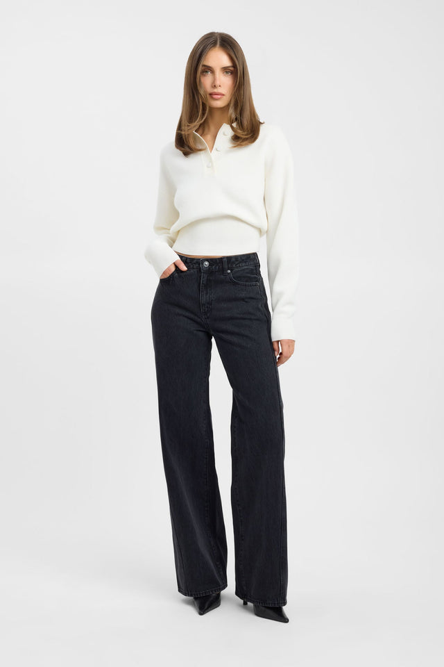 Dalton Long Sleeve Polo Jumper