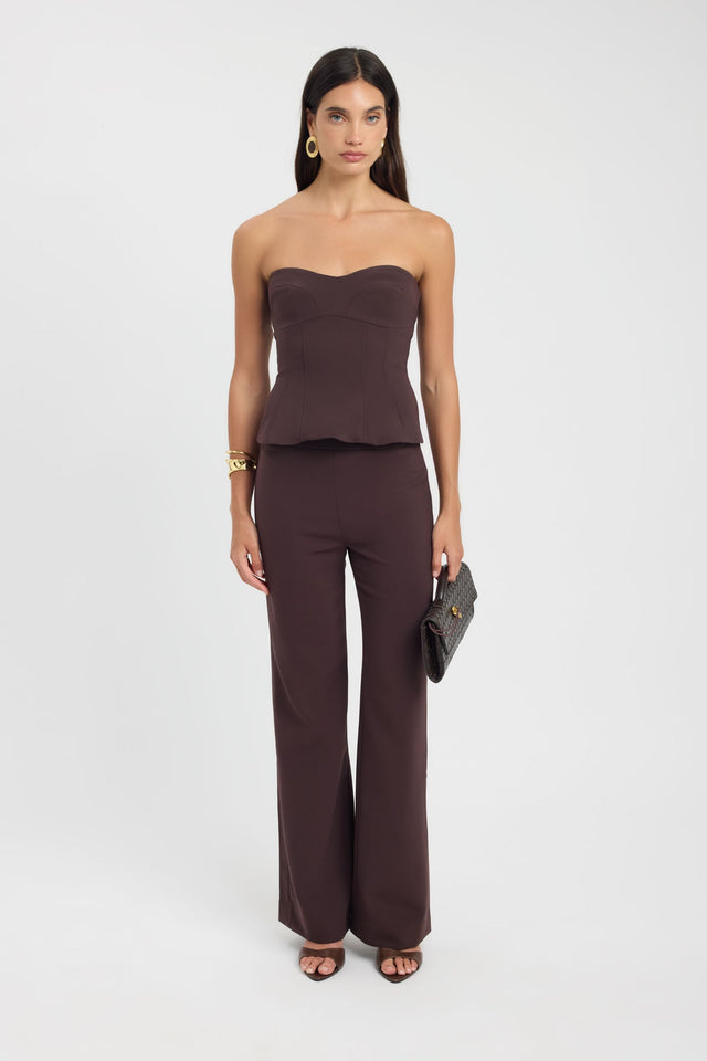 front Alto Long Flare Pants Kookai Regular High-rise womens-regular-pants 
