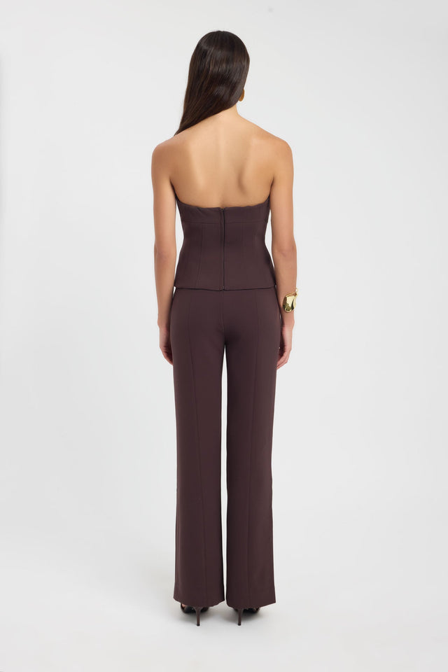 back Alto Long Flare Pants Kookai Regular High-rise womens-regular-pants 