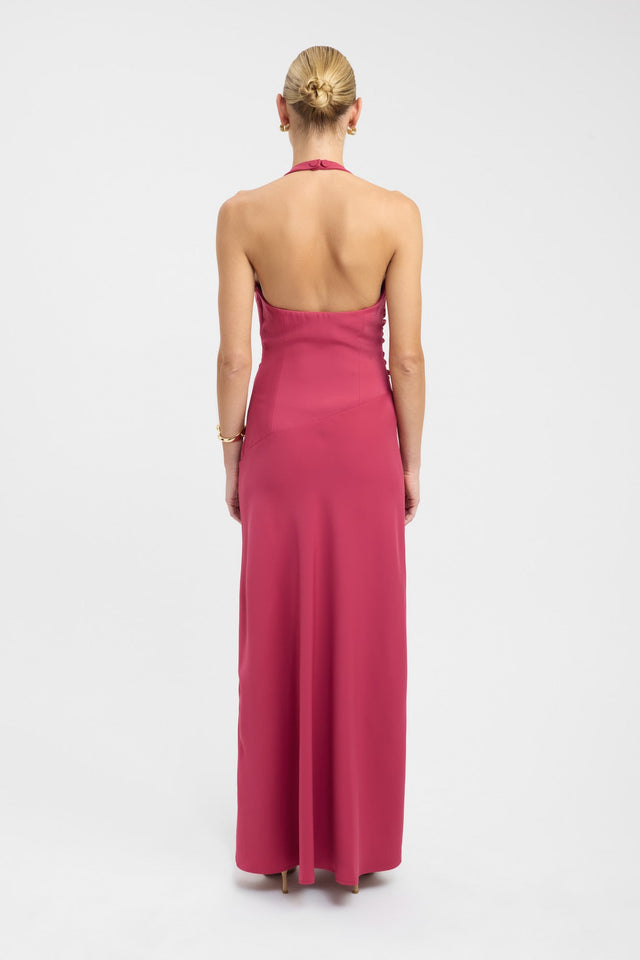 back Maria Halter Maxi Dress Kookai Aline Maxi Fitted Scoopneck womens-dresses 