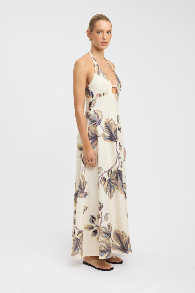side Isla Maxi Dress Kookai Aline Maxi Relaxed Plungeneck womens-dresses 