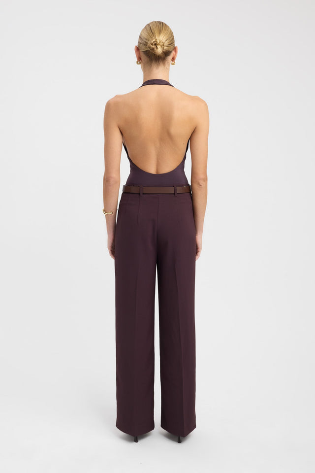 back Bianca Bodysuit Kookai Fitted Plungeneck Sleeveless Womens-Blouse 