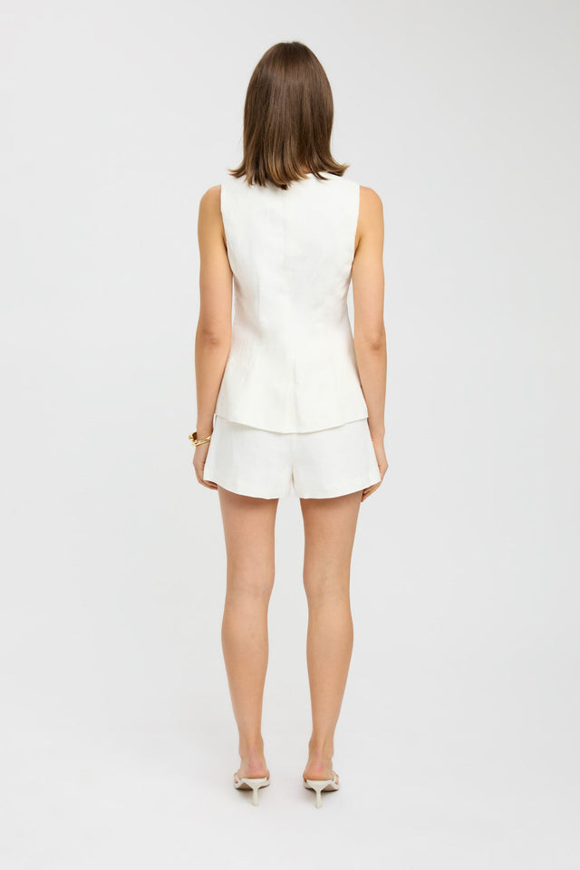 back Palm Short Kookai High-rise Relaxed black womens-shorts 